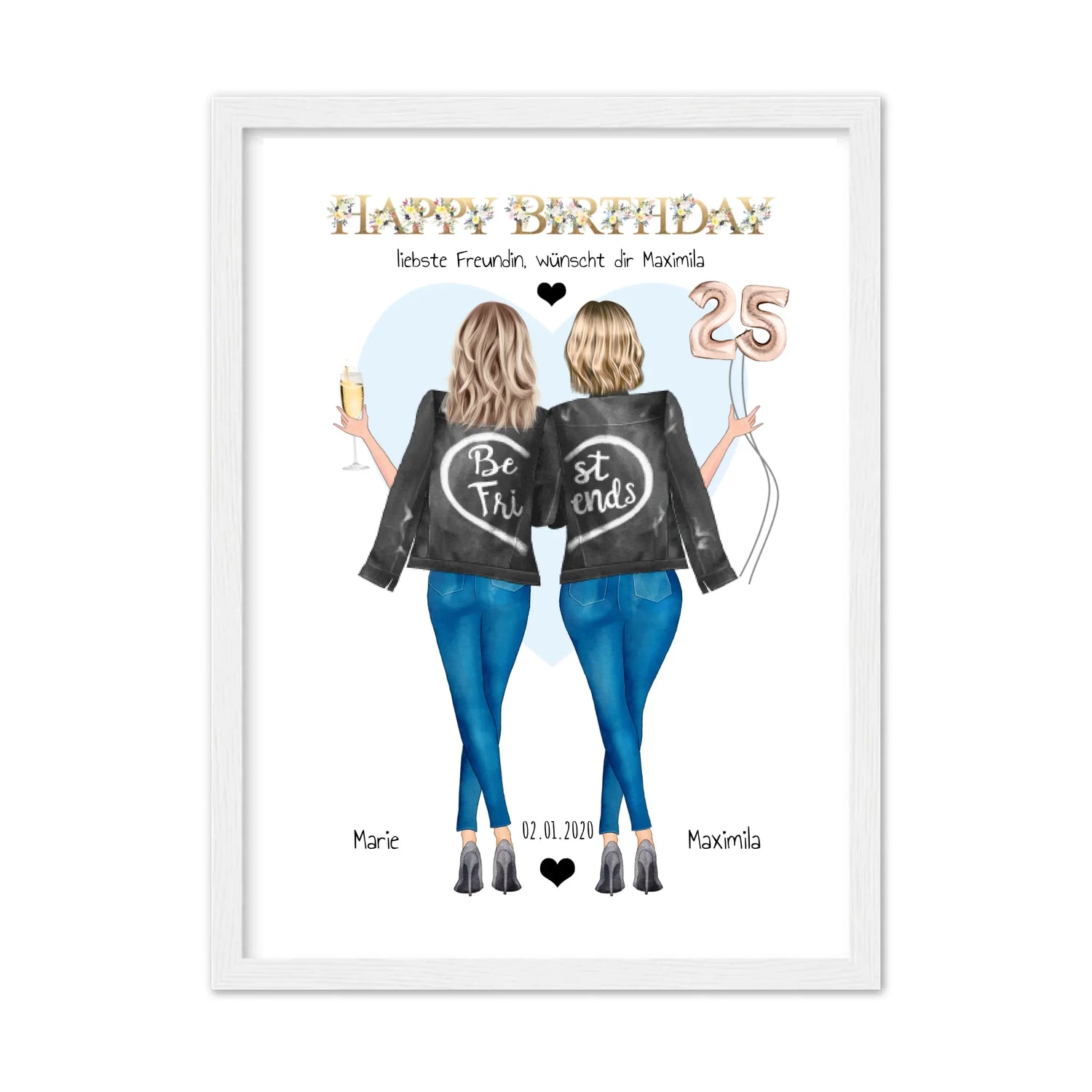 Personalisierte Geburtstagsgeschenke für Frauen, beste Freundinnen & Familie