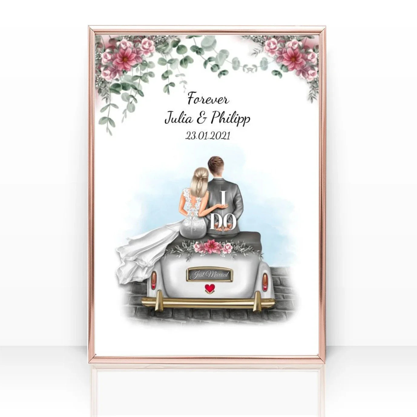 Geschenke Hochzeit - Hochzeitsgeschenke - Personalisierte Geschenke -Geschenk Braut - Geschenk Trauzeugin - Danksagung Trauzeuging - Danke beste Trauzeugin - Partnerschaftsgeschenk - Geburtstagsgeschenk Freundin - Geschenk Freund - Valentinsgeschenk