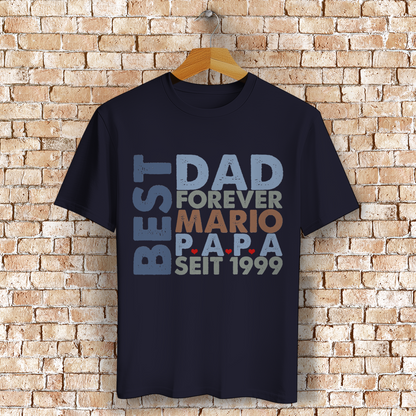 Personalisiertes T-Shirt mit Name "Papa" - Geschenk Idee für Vater