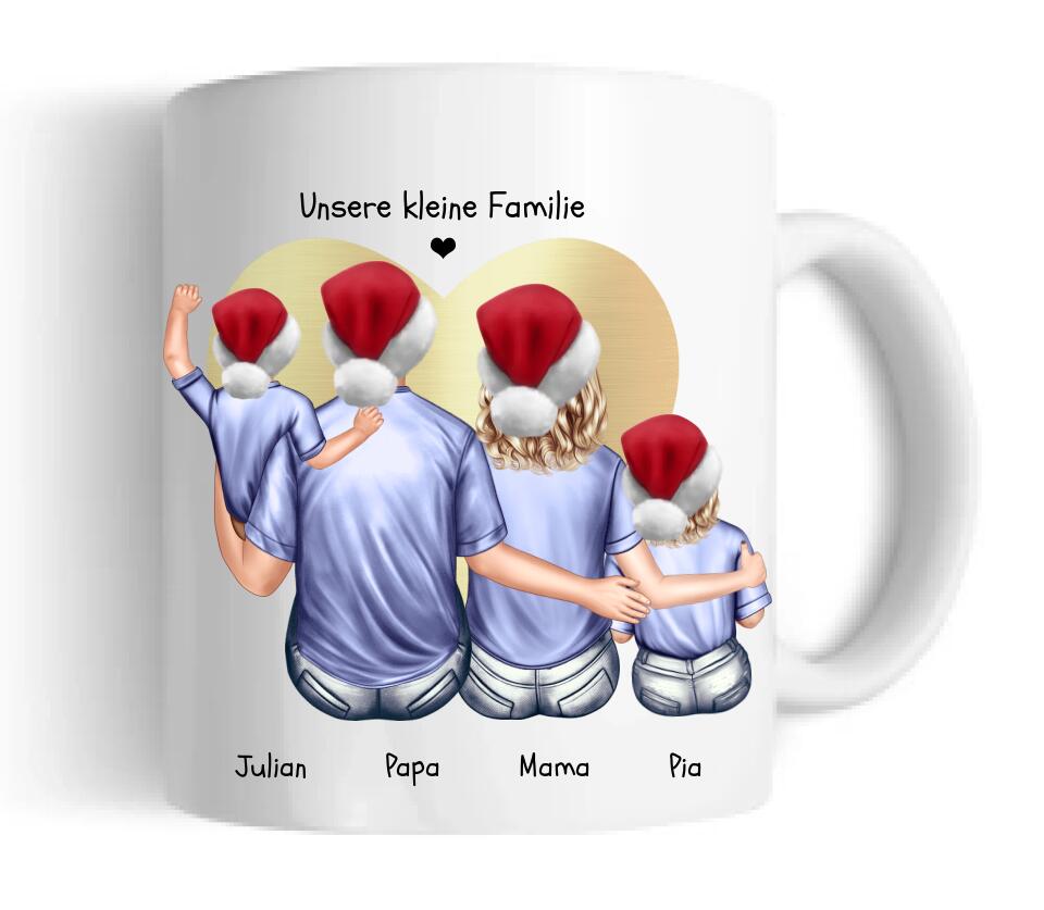 Weihnachtsgeschenk  Kaffeebecher Familie personalisiertes Weihnachtsgeschenk Kaffeebecher Nikolausgeschenk