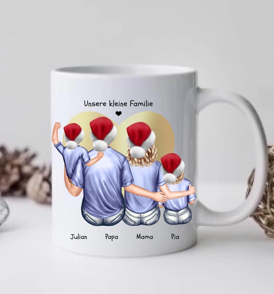 Weihnachtsgeschenk  Kaffeebecher Familie personalisiertes Weihnachtsgeschenk Kaffeebecher Nikolausgeschenk