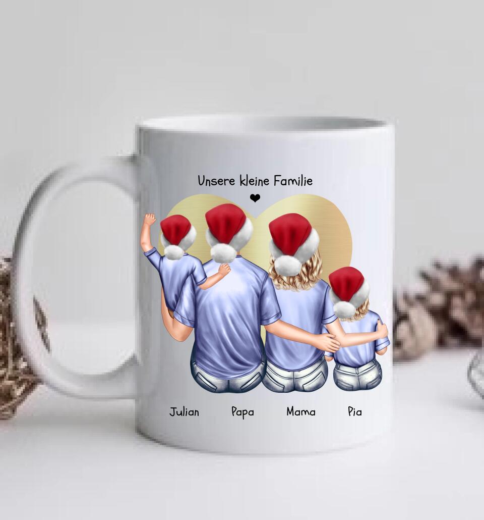 Weihnachtsgeschenk  Kaffeebecher Familie personalisiertes Weihnachtsgeschenk Kaffeebecher Nikolausgeschenk