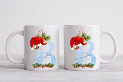 Personalisierte Tasse Weihnachten - Weihnachtstasse Monogramm- Nikolaustasse - Geschenk Freundin Tasse