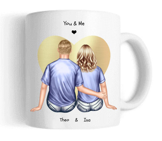 Tasse Partner - Personalisierte Tasse - Geschenk Freund - Lebenspartner - Freundin - Valentin - Hochzeitstag