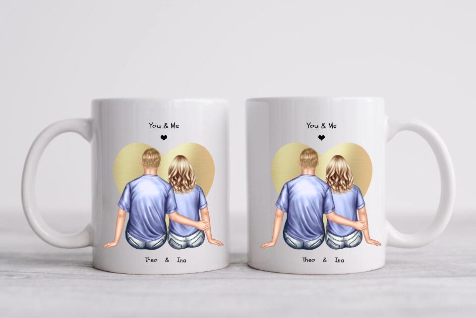 Tasse Partner - Personalisierte Tasse - Geschenk Freund - Lebenspartner - Freundin - Valentin - Hochzeitstag