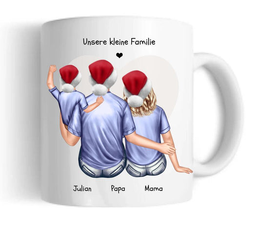 Weihnachtsgeschenk  Kaffeebecher Familie personalisiertes Weihnachtsgeschenk Kaffeebecher Nikolausgeschenk