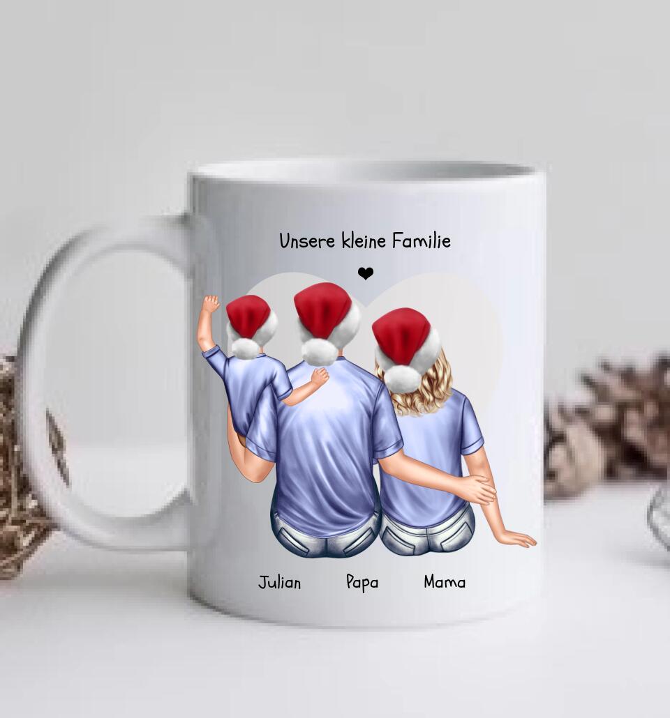 Weihnachtsgeschenk  Kaffeebecher Familie personalisiertes Weihnachtsgeschenk Kaffeebecher Nikolausgeschenk