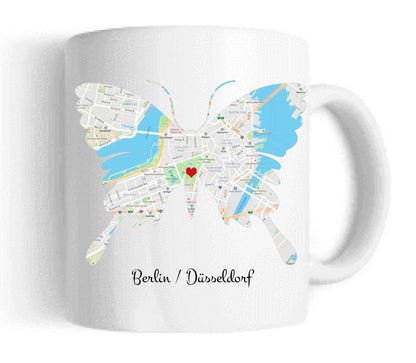 Wo alles begann, Personalisierte Tasse, Partner Geschenk - Geschenk Freund - Lebenspartner - Freundin - Hochzeitstag