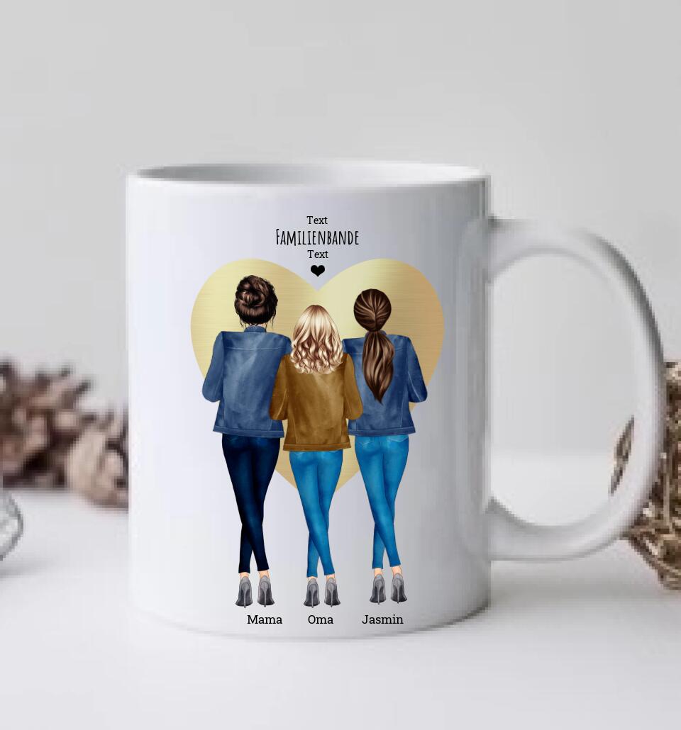 Mama, Oma & Ich Geschenk Personalisierte Tasse Mama, Oma, Geburtstagsgeschenk, Ostergeschenk