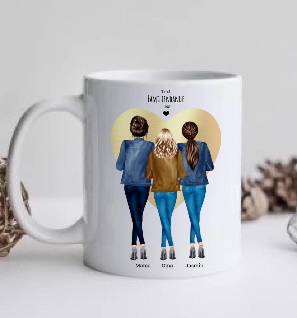 Mama, Oma & Ich Geschenk Personalisierte Tasse Mama, Oma, Geburtstagsgeschenk, Ostergeschenk