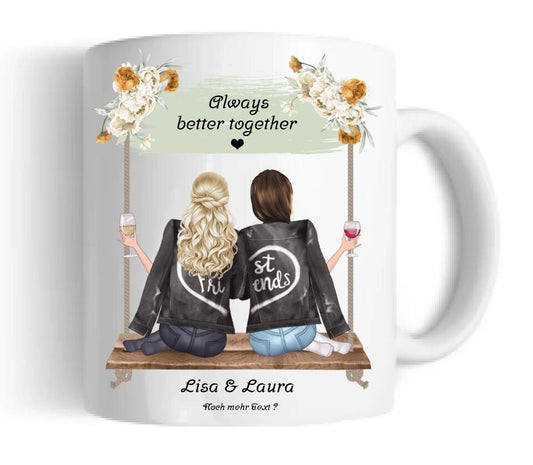 Beste Freundin Geschenk Tasse, Personalisierte Tasse Geburtstagsgeschenk