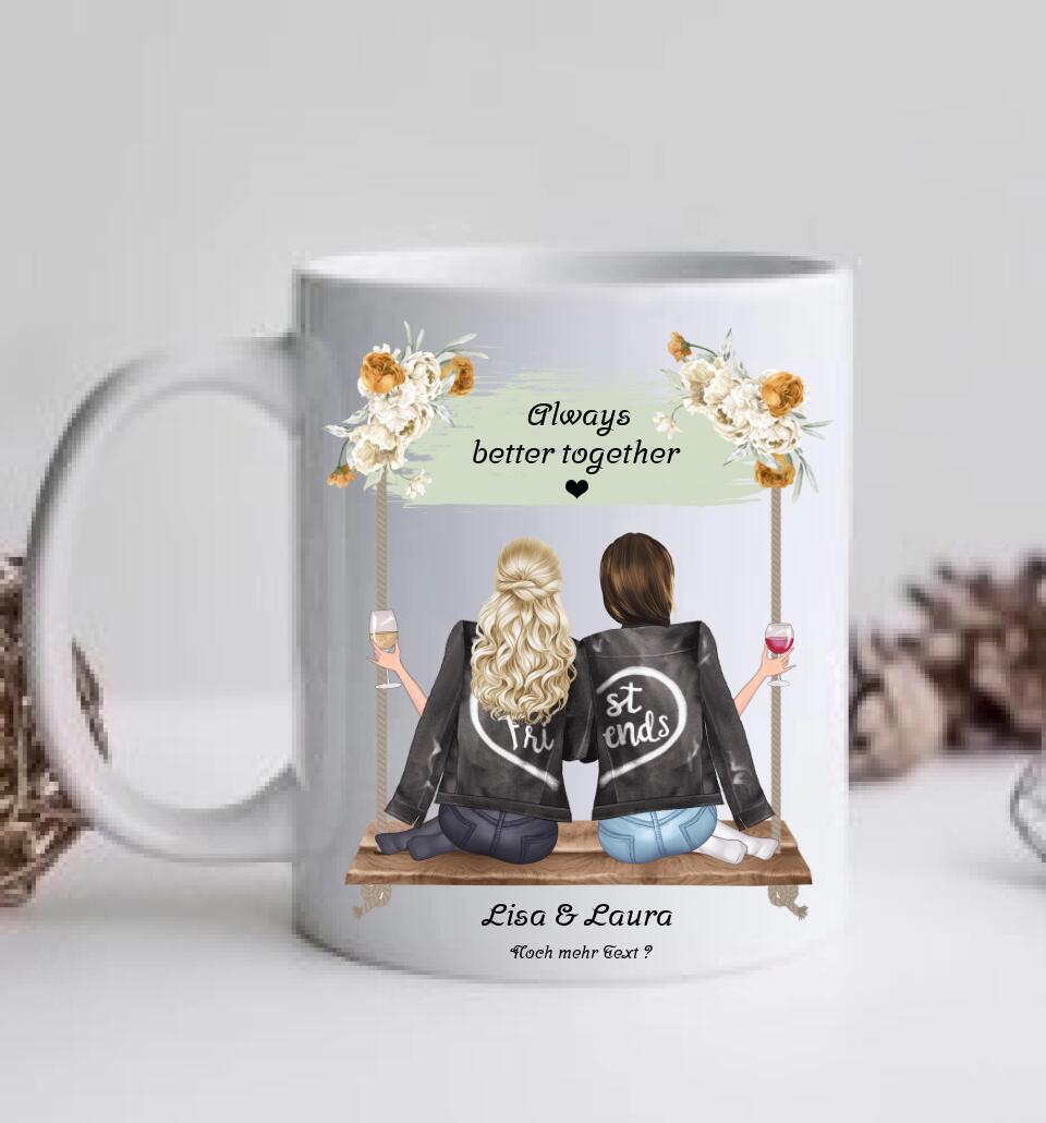 Beste Freundin Geschenk Tasse, Personalisierte Tasse Geburtstagsgeschenk