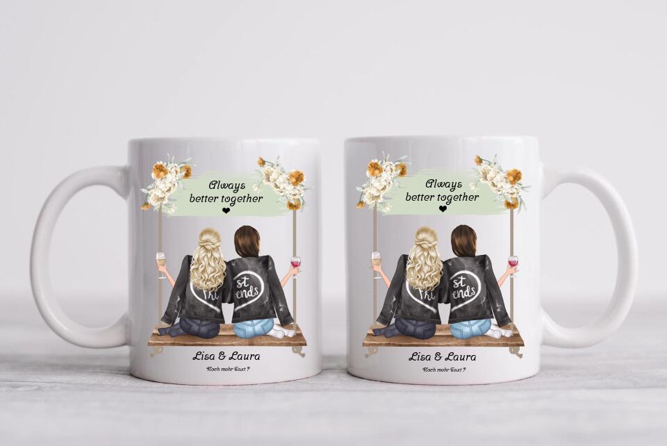 Beste Freundin Geschenk Tasse, Personalisierte Tasse Geburtstagsgeschenk