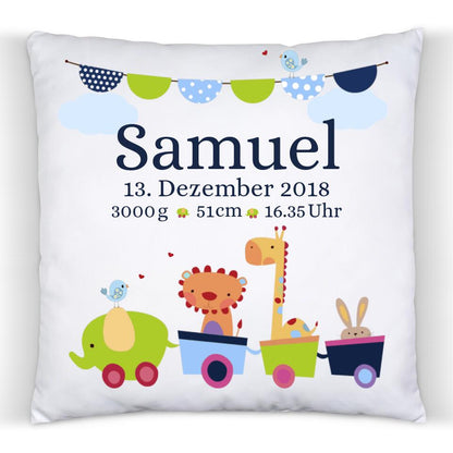 Toys - Personalisiertes Babykissen mit Namen und Geburtsdaten