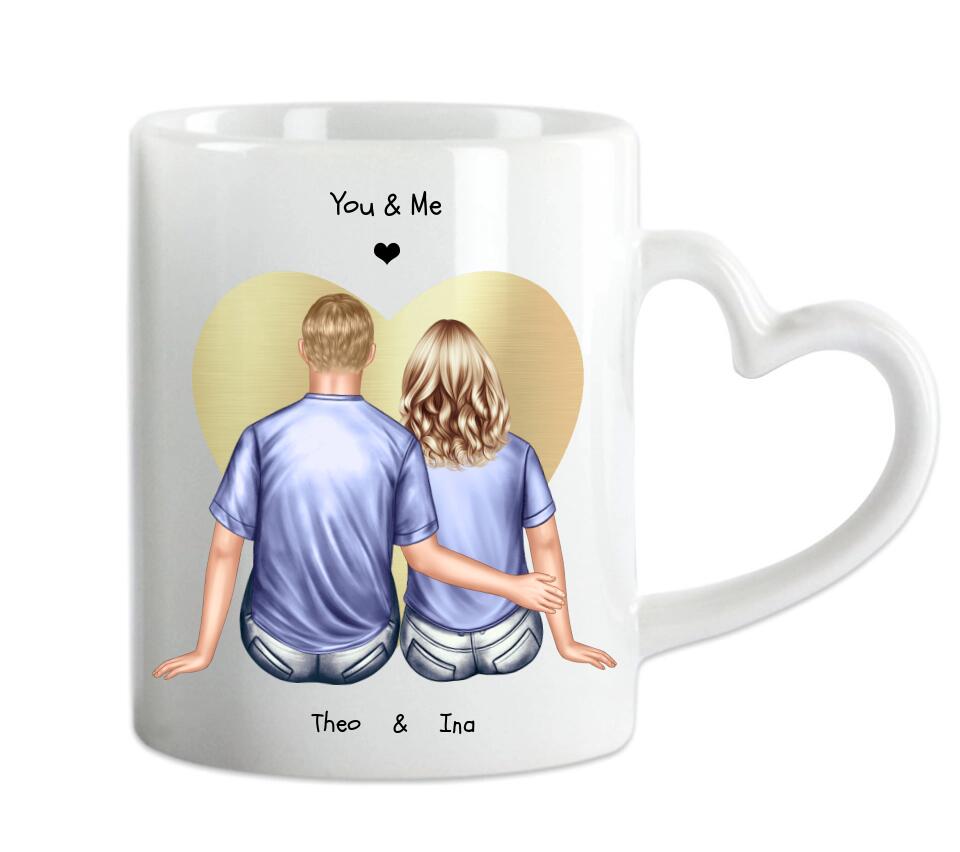 Tasse Partner - Personalisierte Tasse - Geschenk Freund - Lebenspartner - Freundin - Valentin - Hochzeitstag