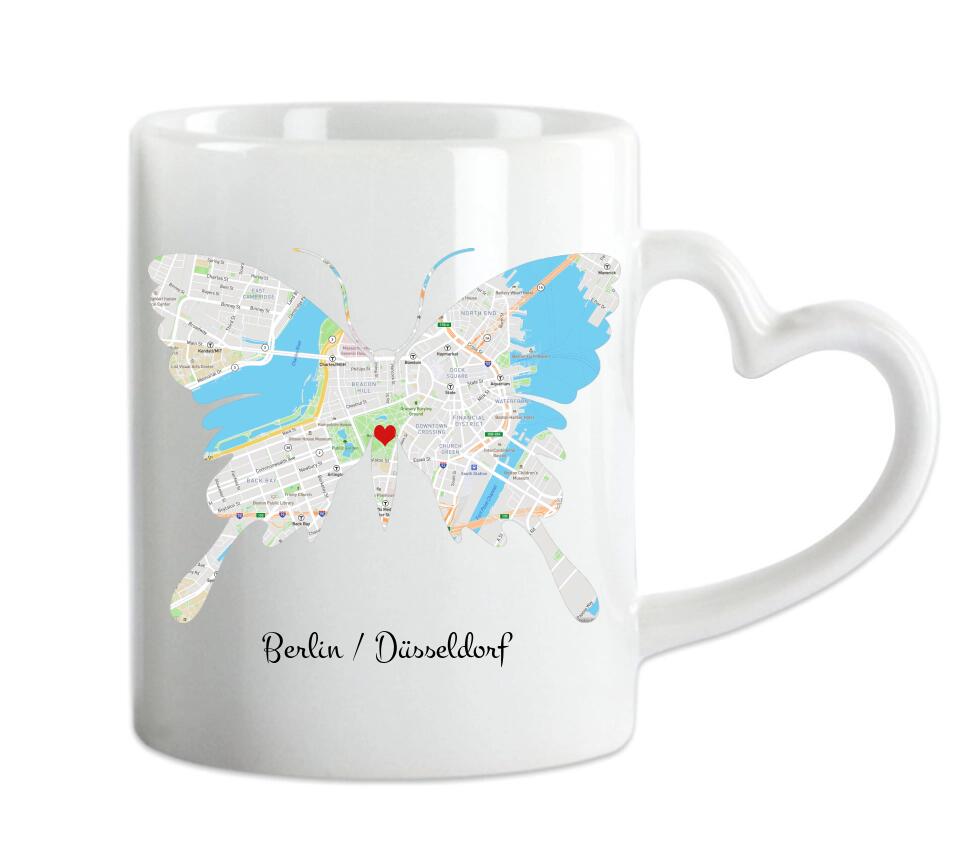 Wo alles begann, Personalisierte Tasse, Partner Geschenk - Geschenk Freund - Lebenspartner - Freundin - Hochzeitstag