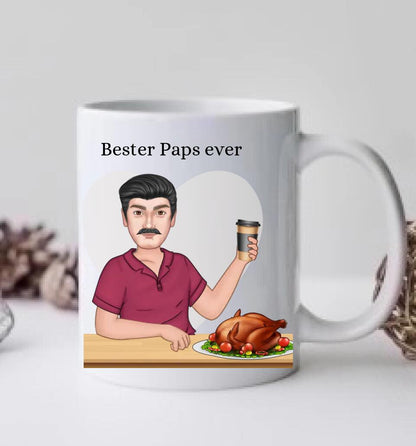 Personalisierte Kaffeetasse Vatertag, Geburtstagsgeschenke Tasse Papa