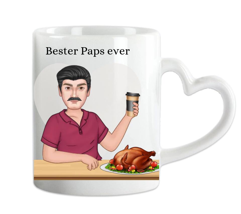 Personalisierte Kaffeetasse Vatertag, Geburtstagsgeschenke Tasse Papa