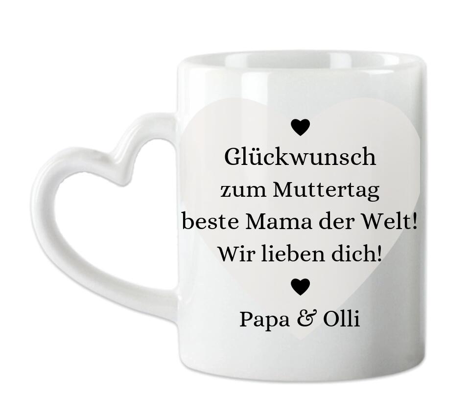 Personalisiertes Geschenk Tasse Muttertagsgeschenk, Geburtstagsgeschenke Mama