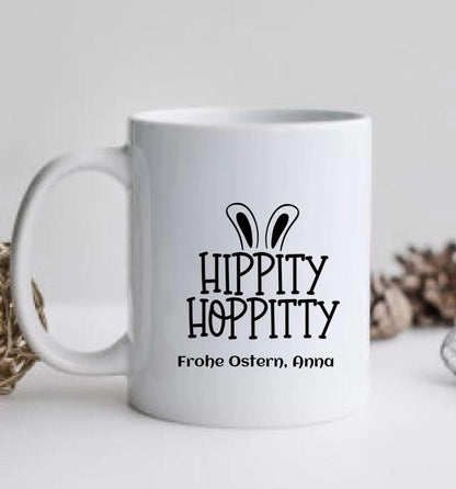 2 Freundinnen Ostergeschenk - Personalisiertes Geschenk Tasse - Geschenk zu Ostern mit Namen, Spruch Osterhasen