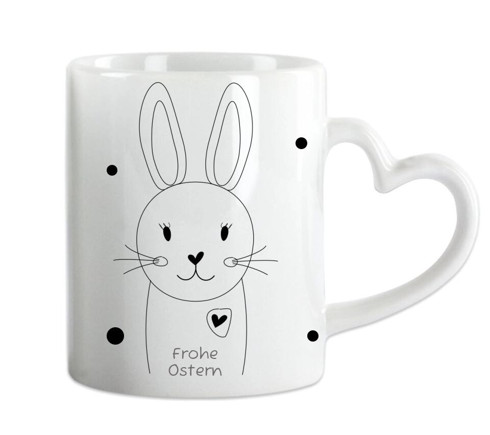 Hasi an Schatzi - Personalisierte Tasse als Geschenk zu Ostern mit Namen und Osterhasen