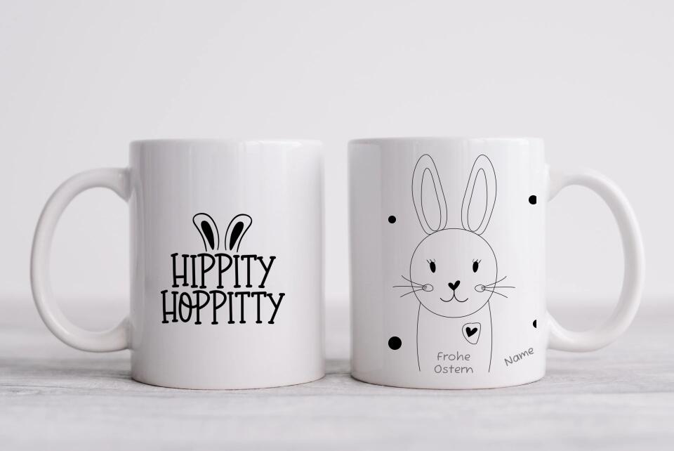 Schatzi an Hasi - Personalisierte Tasse - Geschenk zu Ostern mit Namen, Spruch Osterhasen