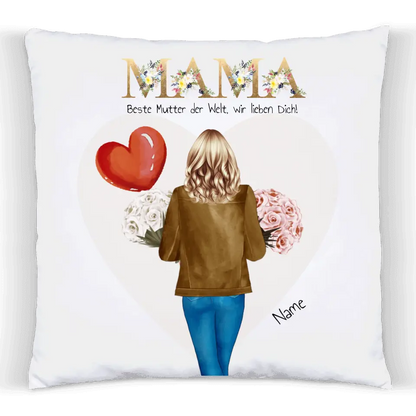 Personalisiertes Geschenk Mama - Kissen Geschenk zum Muttertag, Ostergeschenk Mutter