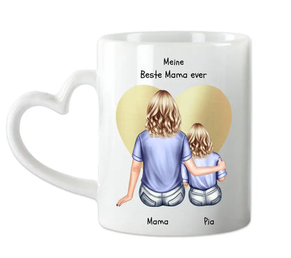 Personalisierte Tasse Muttertag - Mama Geburtstagsgeschenk, Ostergeschenk Tasse mit Kind