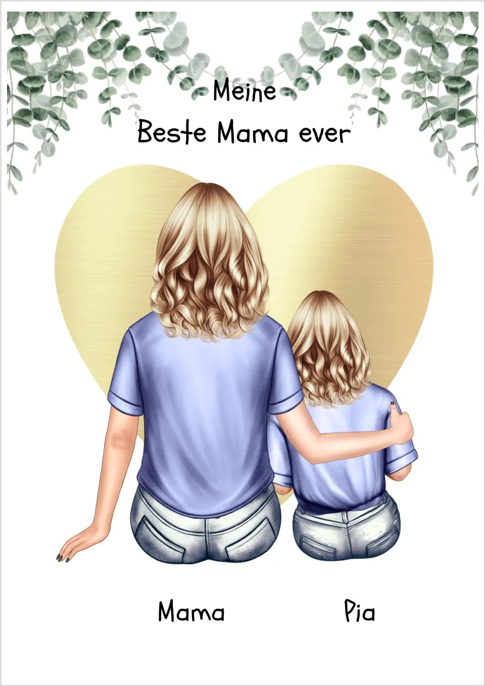 Personalisiertes Poster Geschenk Mama Tochter/Sohn  - Muttertagsgeschenk - Geburtstagsgeschenk