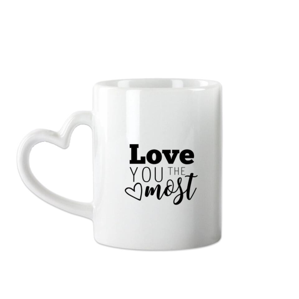 Personalisierte Tasse Valentinstag-Geschenk | Paartasse Geschenk | Herzhenkeltasse | Geschenkidee Freundin Partner | Valentin, Geburtstag, Ostern,