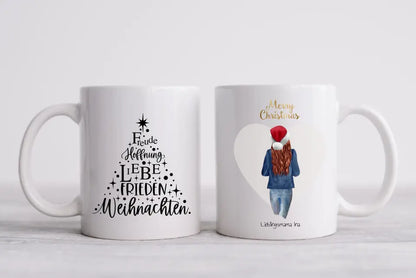 Weihnachtsgeschenk Geschenk Mama, Freundin, Schwester - personalisierte Tasse, Geburtstagsgeschenk - Weihnachtsgeschenk