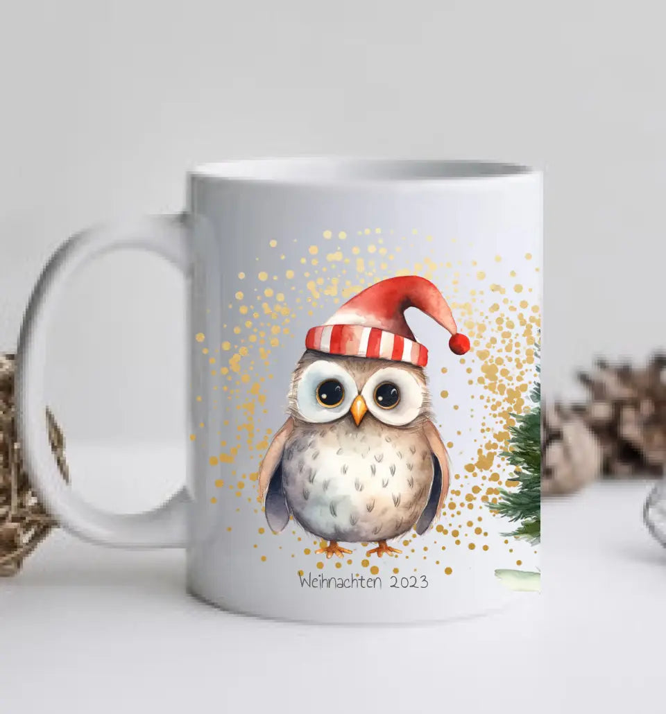 Weihnachtsgeschenk - Personalisierte Tasse, Kindertasse, Weihnachtstasse, Nikolaustasse für Kinder mit Namen und Text gestalten