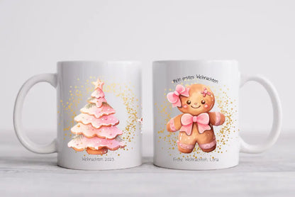 Personalisiertes Weihnachtsgeschenk Tasse Geschenk, Kindertasse Weihnachtstasse, Nikolaustasse mit Namen und Text online gestalten