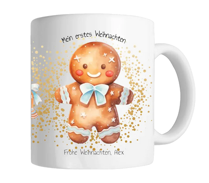 Personalisierte Kindertasse Geschenk, Weihnachtstasse, Nikolaustasse mit Namen