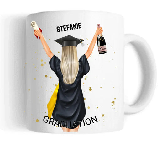 Personalisierte Tasse Schulabschluß Geschenk Bachelor, Master, Doktor, Promotion Abitur, Abi, Berufsausbildung 2023