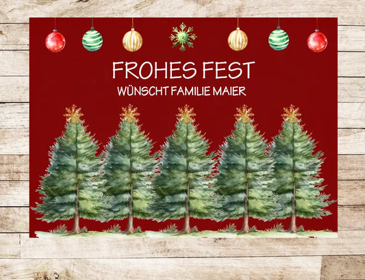 Geschenk Familie | Weihnachtsfußmatte | Personalisierte Fußmatte für Weihnachten mit Namen | Weihnachtsdekoration