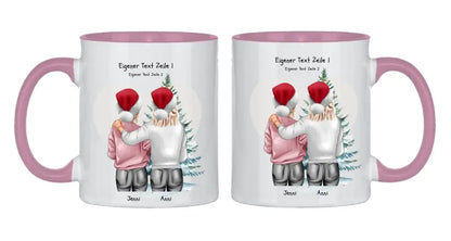 Nikolausgeschenk, Weihnachtsgeschenk für Geschwister, für Freundin personalisiertes Weihnachts-Tasse kleine Schwester, großer Schwester, Mama Tochter Geschenk