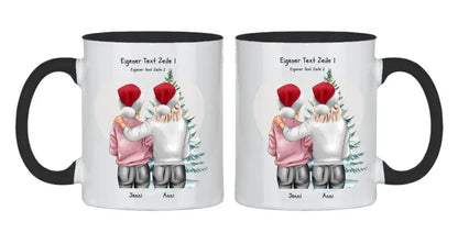 Personalisierte Tasse Nikolausgeschenk, Weihnachtsgeschenk für Geschwister, für Freundin personalisiertes Weihnachts-Tasse kleine Schwester, großer Schwester, Mama Tochter Geschenk