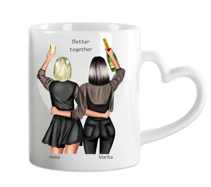 Ostergeschenk Ostertasse personalisiertes Geschenk 2 Beste Freundinnen Tasse, Schwester, Kollegin, Tassendruck