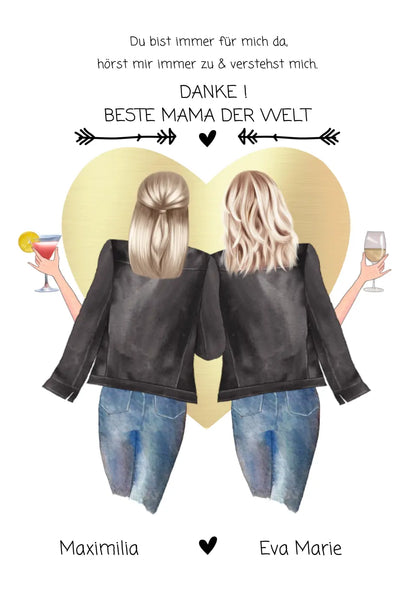 Kuschelige Fleece Premium Decke für die Mama, Geschenk Mutter Tochter, Geburtstagsgeschenk, Weihnachtsgeschenk, Muttertaggeschenk, Ostergeschenk