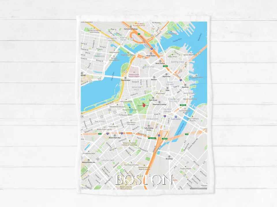 Geburtstagsgeschenk - Lieblings-Happy-Moment-Ort-Decke im Landkarten Map Style - Dein Lieblingsort auf deiner Lieblingsdecke - kuschelige Fleece-Decke