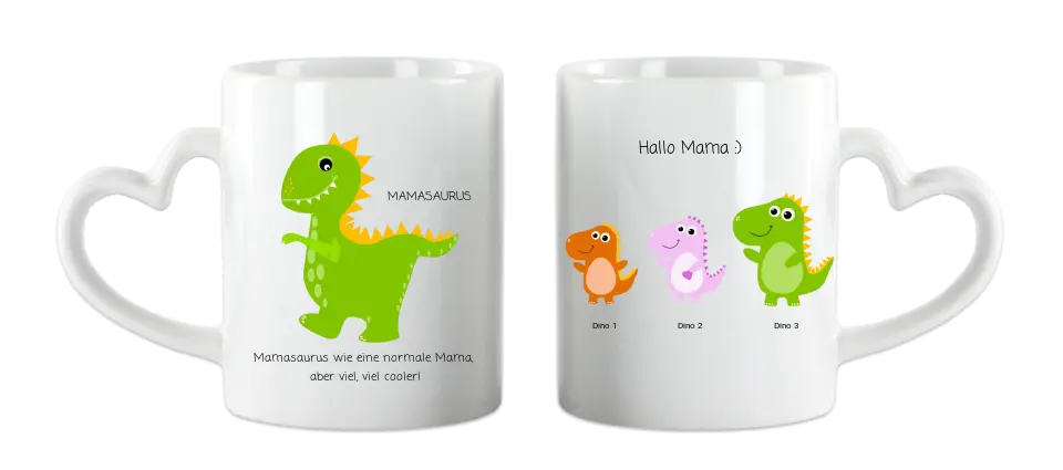 Personalisierte Tasse Mamasaurus | Omasaurus Tasse für alle Eltern Mamasaurus wie eine normale Mama