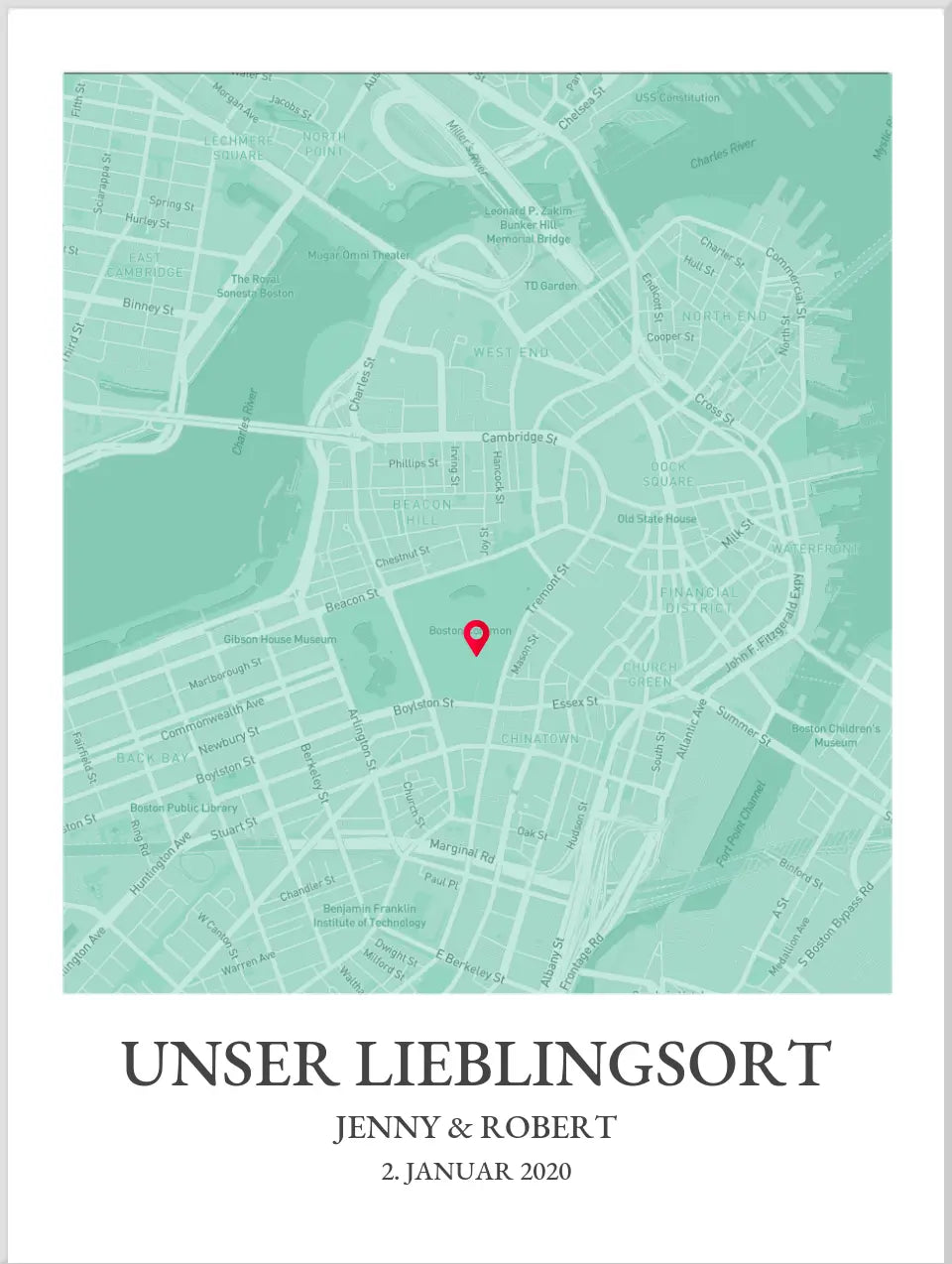 Stadtkarte Poster | Lieblingsort | Personalisiertes Städteposter Map Koordinaten Bild | Umzug