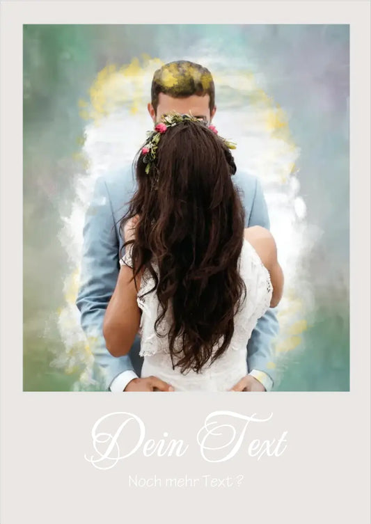 Hochzeitsgeschenk Fotoposter | Personalisiertes Poster Portrait für Paare, Verliebte, Verlobte, Verheiratete oder Familienportrait