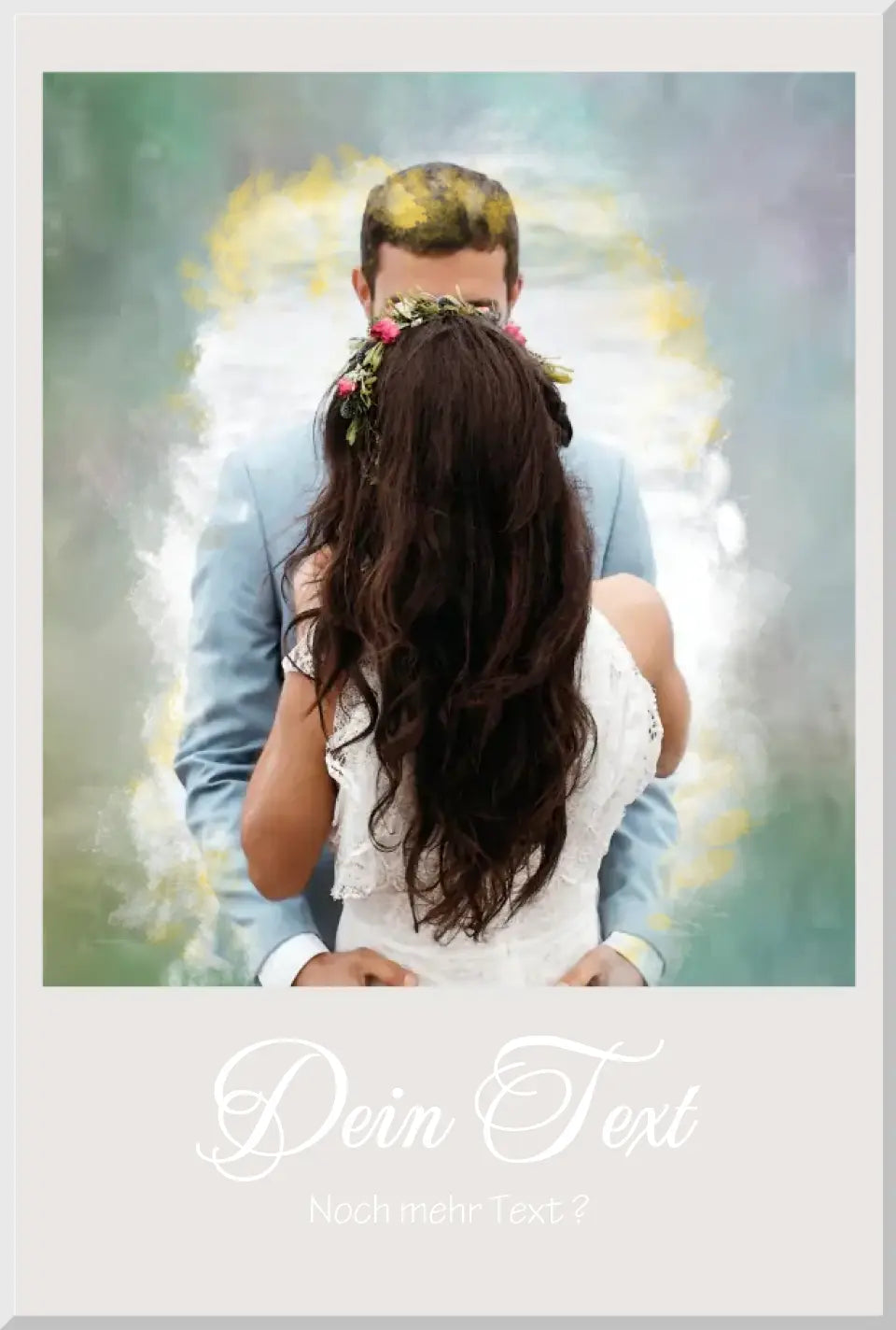 Hochzeitsgeschenk Fotoposter | Personalisiertes Poster Portrait für Paare, Verliebte, Verlobte, Verheiratete oder Familienportrait