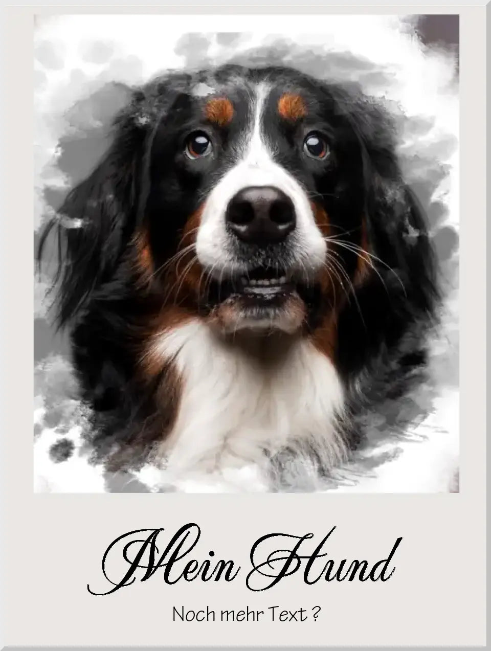 Hund Fotoposter | Dein personalisiertes Haustier Portrait Poster im Aquarell Art Stil | Dein Hund, Deine Katze, Dein Lieblingstier Poster