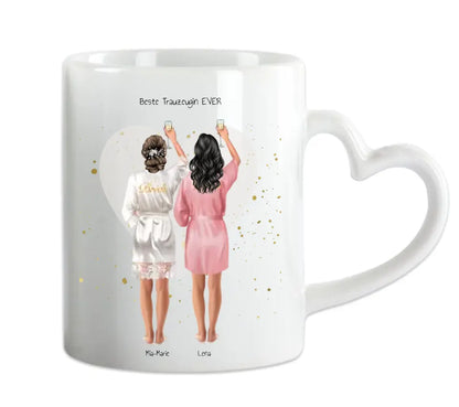 Personalisierte Tasse, Kaffeebecher Geschenk für Trauzeuginnen, Brautjungfer Geburtstagsgeschenk