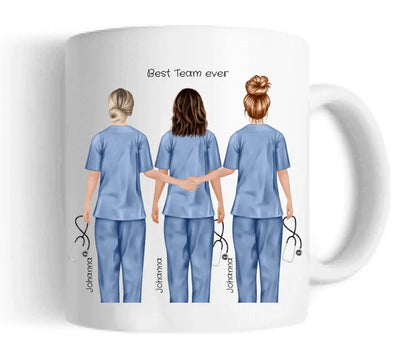 Personalisiertes Tasse 3 Beste Krankenschwestern Geschenk, Team Tasse,  Kaffeebecher