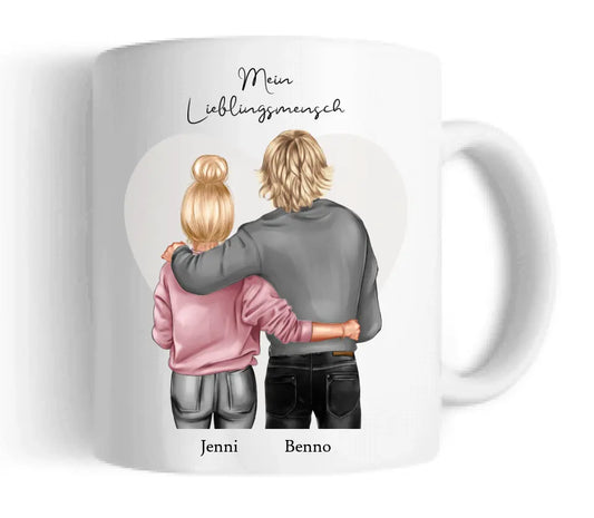 Valentinstag-Geschenk | Personalisierte Tasse Pärchen | Tasse Geschenk Partner | Geschenk Freundin | Valentin, Weihnachtsgeschenk Partner/Partnerin