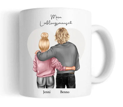 Valentinstag Geschenk | Personalisierte Tasse | Partnerschaft Geschenk Tasse | Lieblingsmensch, Geschenk Freund | Partner Valentinstag Geschenk